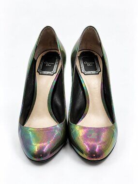 Christian Dior Iridescent Metallic Leather Pumps